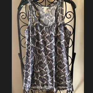 Basic Snake Skin Print Tank Top H&M